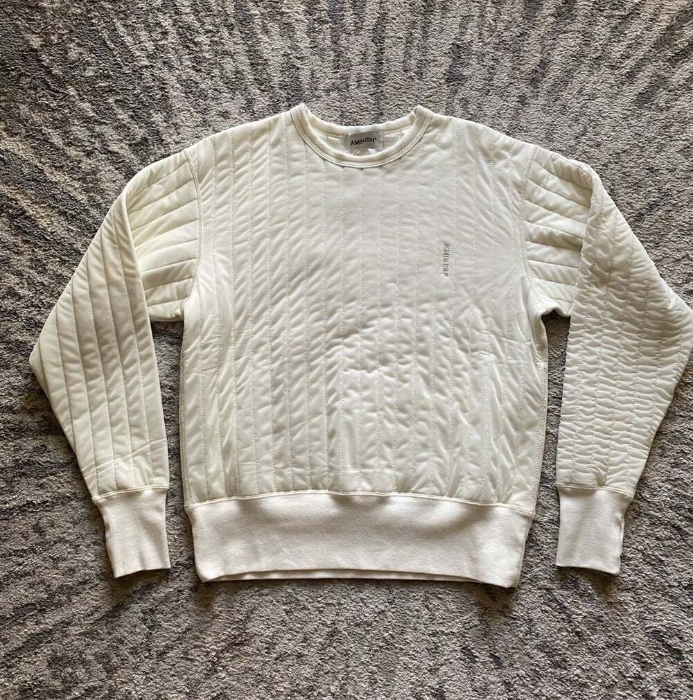 Ambush Padded Sweat Shirt O. White